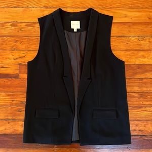 Silence + Noise Black Tuxedo Vest